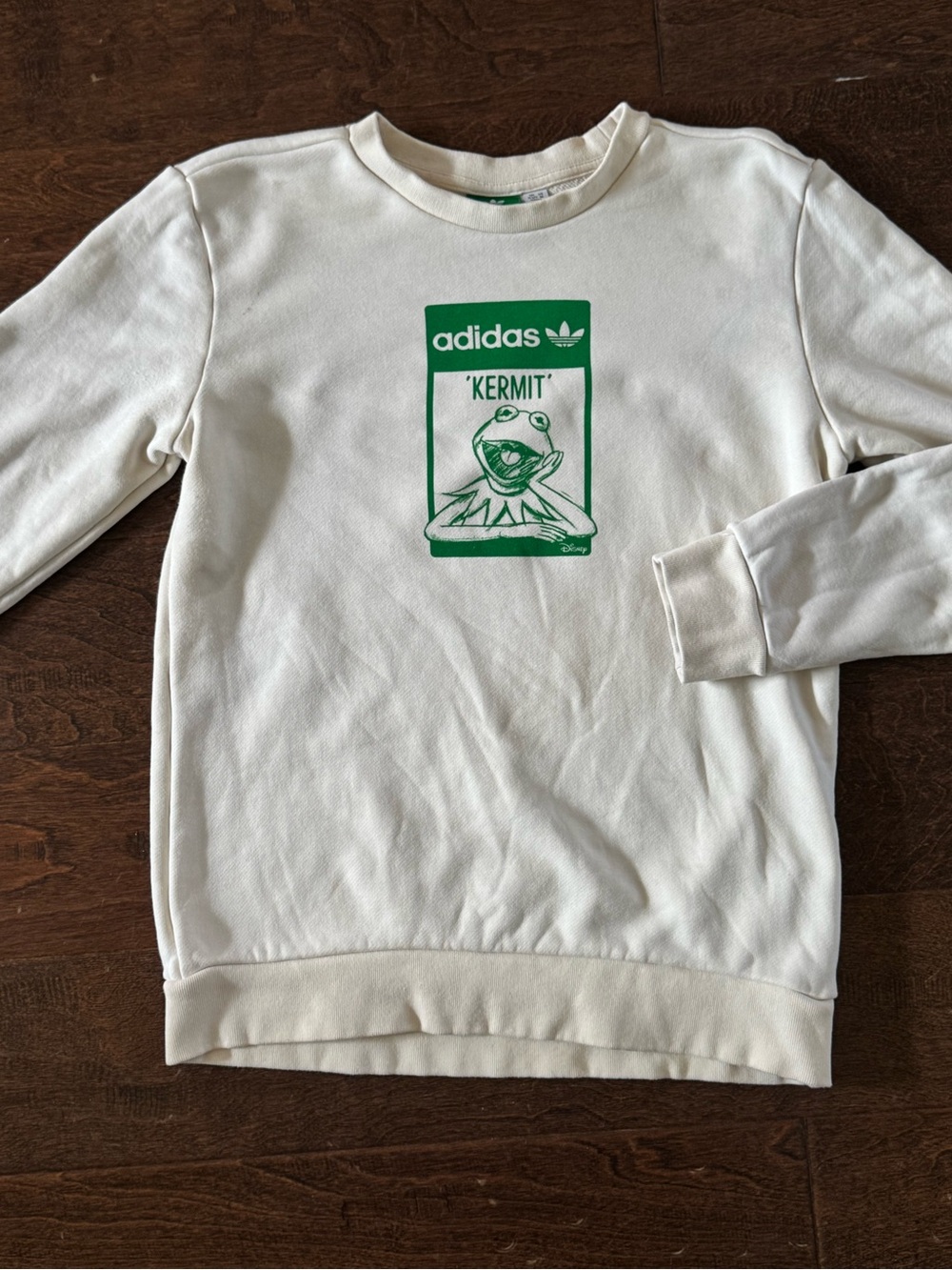 Adidas Kermit Graphic Crewneck Sweatshirt - White/Green